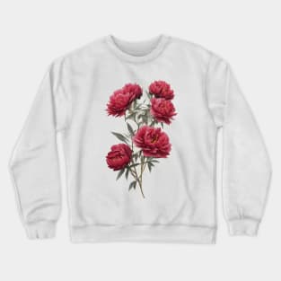 Pink peony flowers Crewneck Sweatshirt